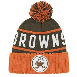 Mitchell & Ness NFL Throwback High Five Cuffed Knit   Mens   Football   Accessories   Cleveland Browns   Brown/Orange