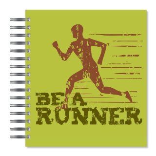 ECOeverywhere Be A Runner Picture Photo Album, 18 Pages, Holds 72 Photos, 7.75 x 8.75 Inches, Multicolored (PA14348)  Wirebound Notebooks 