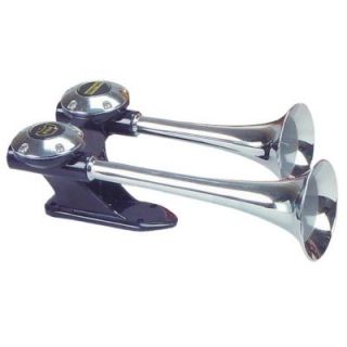 Wolo Manufacturing Replacement Dual Trumpets Big Rig 125Db Roof Mount Air Horns With On Board Air Systems