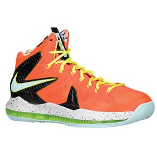 Nike LeBron X P.S.   Mens   Basketball   Shoes   Total Crimson/Fiberglass/Black/Volt