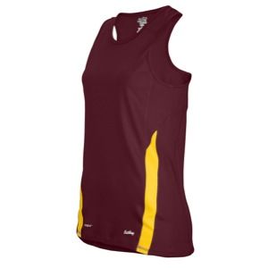  Two Color Singlet   Womens   Running   Clothing   Dark Maroon/Gold