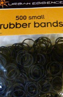 Pack of 500 Small Black Rubber Bands Rubberbands for Hair Styling, Kids Hair, Braids Hair, Dreadlocks, Babies,Toddlers, Hair Twists, Ethnic Styles and Even Fishing Tackle and Crafts, Urban Essence Brand Beauty