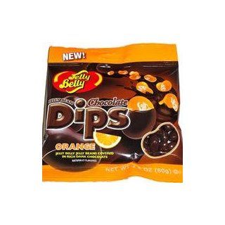 Jelly Belly Jelly Bean Chocolate Dips   Orange   2.8 Oz Bag (Pack of 12)  Chocolate Covered Jelly Belly  Grocery & Gourmet Food