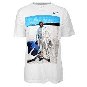 Nike Calvin & Johnson T Shirt   Mens   Training   Clothing   White/Blue