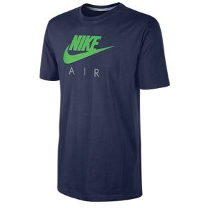 Nike Air Short Sleeve T Shirt   Mens   Casual   Clothing   Midnight Navy