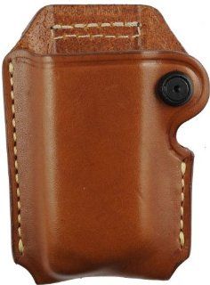 BLACKHAWK Leather Magazine Pouch (Double Stack   Brown), (All dbl stack mags except Glock 21)  Gun Magazine Pouches  Sports & Outdoors