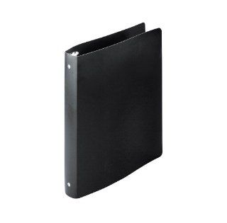 Wilson Jones ACCOHIDE Round Ring Binder, 1 Inch Capacity, Letter Size, Flexible Cover, Black (A7039722F) 