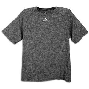 adidas Climalite S/S Logo T Shirt   Mens   Training   Clothing   Heathered Black