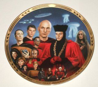 Shop The Hamilton Collection "ENCOUNTER AT FAR POINT" from the STAR TREK THE NEXT GENERATION THE EPISODES Plate Collection   Limited Edition Decorative Plate at the  Home Dcor Store. Find the latest styles with the lowest prices from STAR TREK