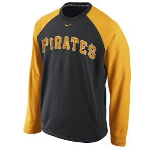 Nike MLB Therma Fit Crew   Mens   Baseball   Clothing   Pittsburgh Pirates   Black