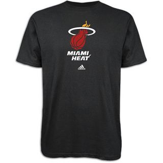 adidas NBA Primary Logo T Shirt   Mens   Basketball   Clothing   Miami Heat   Black