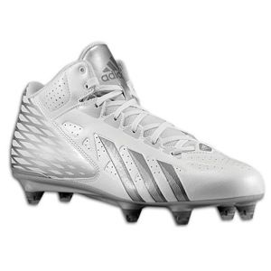 adidas Filthy Quick Mid D   Mens   Football   Shoes   White/Titanium/Platinum