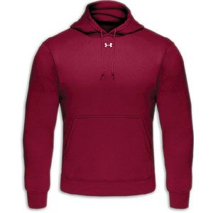 Under Armour Armour Fleece Team Hoody   Mens   For All Sports   Clothing   Maroon/White