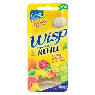 Glade Wisp Fragrance Oil Refill, Citrus & Herb , 1 refill [.26 fl oz (7.9 ml)] Health & Personal Care