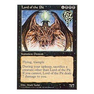 Magic the Gathering   Lord of the Pit   Fifth Edition Toys & Games