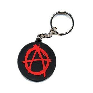 Punk Rock Anarchy Keychain ~ Retro Punk Fire A Automotive