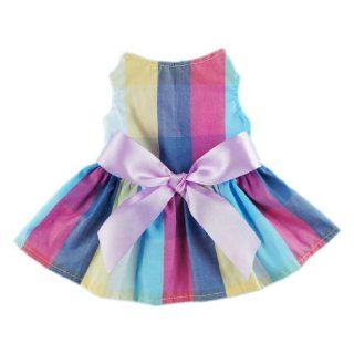 Adorable Rainbow Ribbon Dog Dress Dog Shirt Dog Clothes Pet Dress, Small  Pet Clothes For Small Dogs 