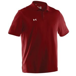Under Armour Performance Team Polo   Mens   For All Sports   Clothing   Maroon/White