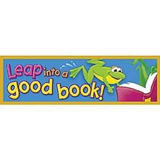 Trend Enterprises Leap Into A Good Book Bookmark, Grades 1st   6th