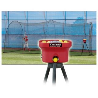Heater 20ft. Crusher Pitching Machine & PowerAlley Batting Cage Package   Batting Cages