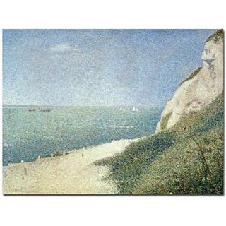 Trademark Global Georges Seurat Beach at Bas Butin   Honfleur   1886 Canvas Art, 26 x 32