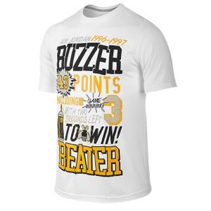 Jordan Retro 12 At The Buzzer T Shirt   Mens   Basketball   Clothing   White/Black