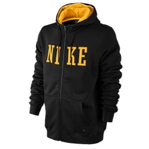Nike Northrup Heritage FZ Hoodie   Mens   Casual   Clothing   Black/University Gold