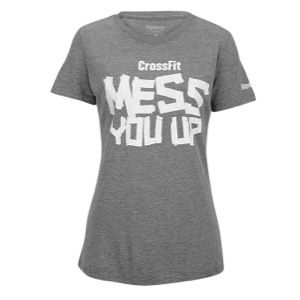 Reebok CrossFit T Shirt   Womens   Training   Clothing   Black/White