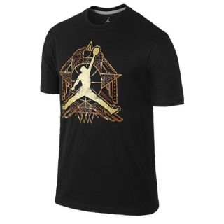 Jordan Crescent City Jumpman T Shirt   Mens   Basketball   Clothing   Black/Metallic Gold