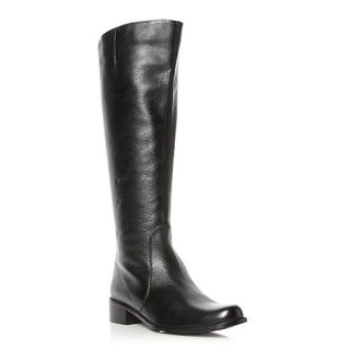 Dune Dune black tolworth visible back zip leather riding boots