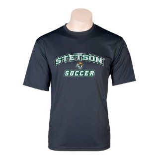 Stetson Syntrel Performance Black Tee 'Soccer'  Sports Fan T Shirts  Sports & Outdoors