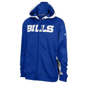 Nike NFL Therma Fit Performance F/Z Hoodie   Mens   Football   Clothing   Buffalo Bills   Old Royal