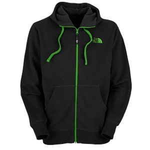 The North Face Rearview Full Zip Hoodie   Mens   Casual   Clothing   Tnf Black/Flashlight Green