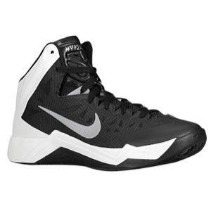 Nike Hyper Quickness   Womens   Basketball   Shoes   Black/White/Metallic Silver