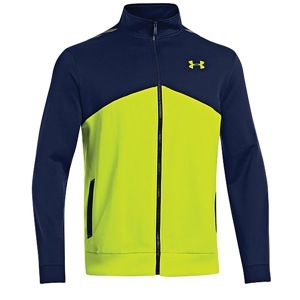 Under Armour NFL Combine Authentic Warm Up Jacket   Mens   Training   Clothing   Midnight Navy/Hi Vis Yellow/Hi Vis Yellow