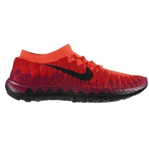 Nike Free 3.0 Flyknit   Womens   Running   Shoes   Bright Crimson/University Red/Raspberry Red/Black