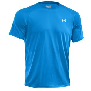 Under Armour S/S Tech T Shirt   Mens   Training   Clothing   Superior Blue/Flash Light