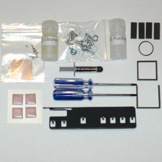 XBOX 360 Repair Kit   3 Red Light Fix   X Clamp Replacement   Complete Kit   Arctic Silver 5, GPU CPU Shims, DVD Drive Belt, DVD Drive Pads, Extra Strong Powdercoated Open Tool, RAM Pads, Southbridge Xclamp Fix Video Games