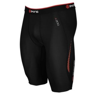 SKINS A200 Compression Half Tight   Mens   Running   Clothing   Black/Fierce Red
