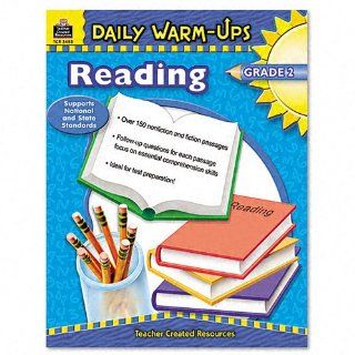 Teacher Created Resources Products   Teacher Created Resources   Daily Warm Ups Reading, Grade 2, Paperback, 176 Pages   Sold As 1 Each   Quick, easy and effective activites that help students improve the skills that they need for success in testing.   Wa