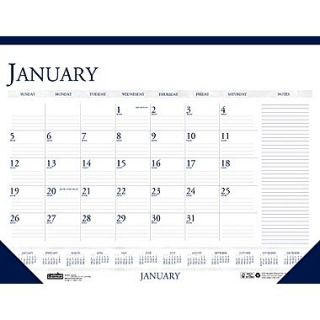 2014 House of Doolittle Classic 12 Month Desk Pad Calendar with Notes, 22 x 17