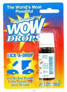 Wow   Lick A Drops   0.34 oz. Formerly Peppermint Breath Freshener Health & Personal Care