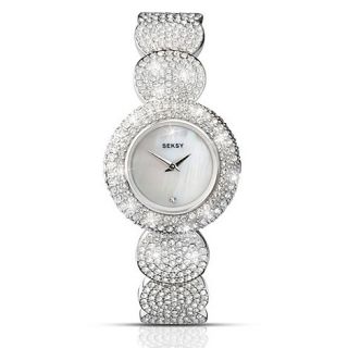 Sekonda Ladies Elegance silver round strap watch
