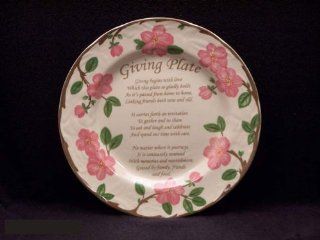 Johnson Brother's Desert Rose Giving Plate 10 3/4 Inch Accent Plates Kitchen & Dining