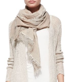 Sparkle Cotton/Yak Infinity Scarf   Eileen Fisher   Natural (ONE SIZE)