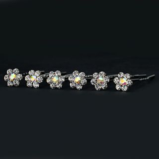 Beautiful Alloy With Rhinestone Womens Wedding Pins,6 Pieces Per Lot