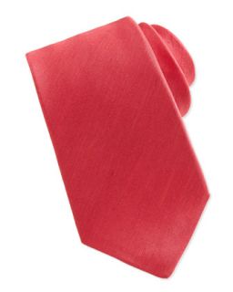 Mens Linen/Silk Tie, Red   Kiton   Red