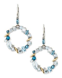 Midnight Marquise Circle Drop Earrings, Blue   Alexis Bittar Fine   Multi colors