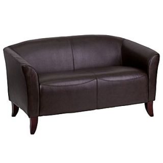 Flash Furniture HERCULES Imperial Series Leather Love Seat, Brown