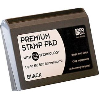 Cosco 2000 Plus Gel Based Stamp Pad, Black, #2  3 1/8 x 6 1/16